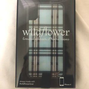 Wildflower IPhone X/XS Blue Plaid Phone case